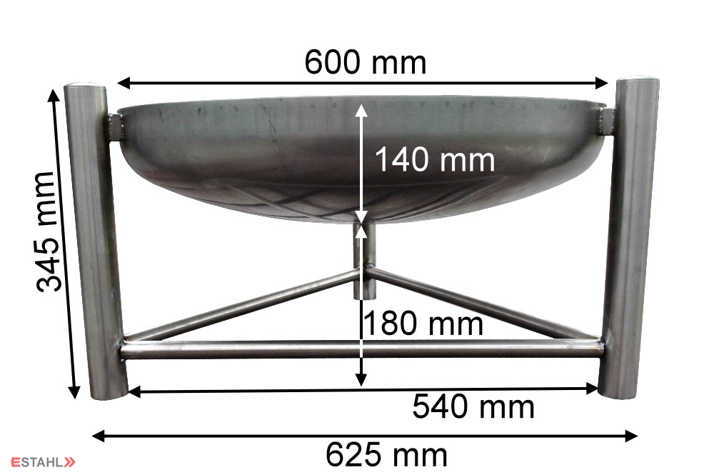 Edelstahl Feuerstelle von E-stahl