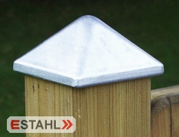 Pfostenkappe aus Aluminium 130 x 130 mm