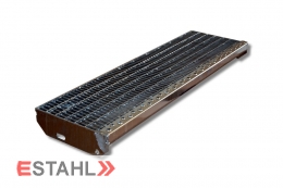 grating stair tread 700 x 240 mm 30/10