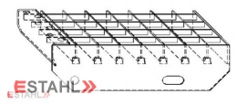 Gitterroststufe 900 x 270 mm 30/30