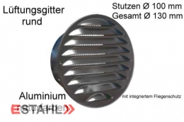 Lftungsgitter aus Aluminium  100 mm